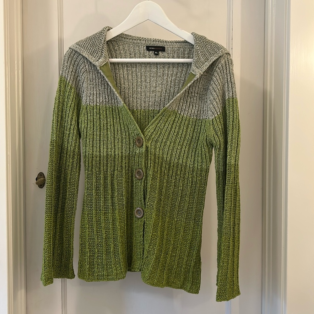 BCBGMaxazria hooded cardigan